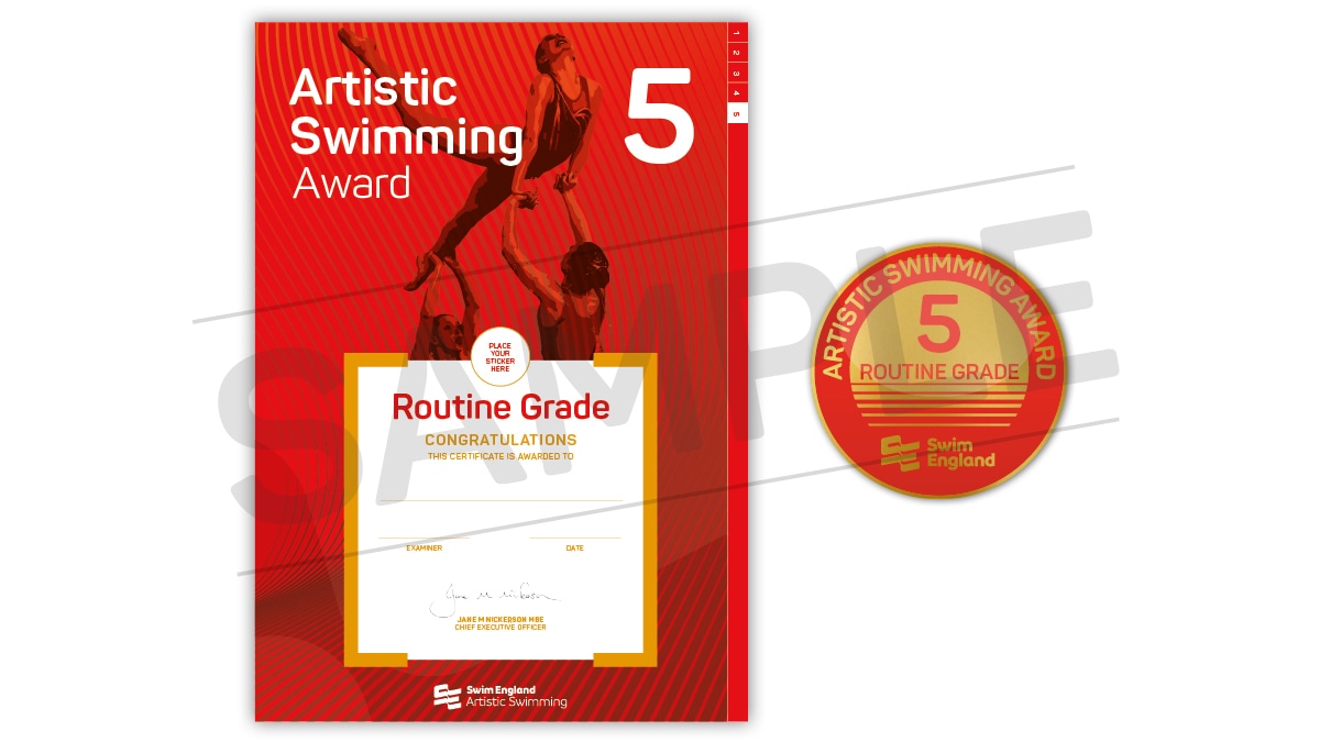 Artistic Swimming Routine 5 Award