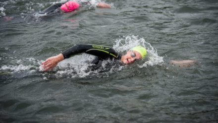 Maintain your front crawl stroke length for open water