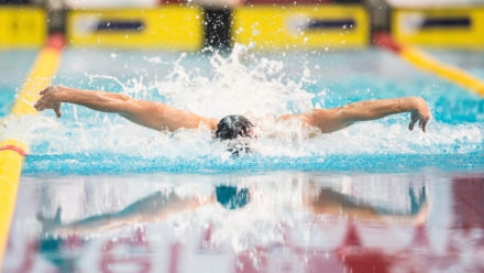 Jacob Peters shows promise in 100m Fly heats