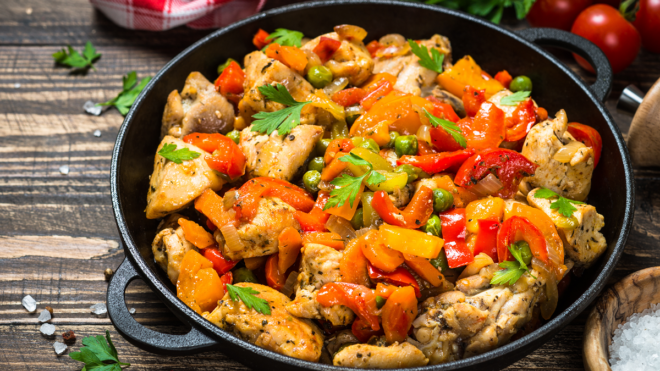 Recipe: Cajun chicken and vegetable skillet