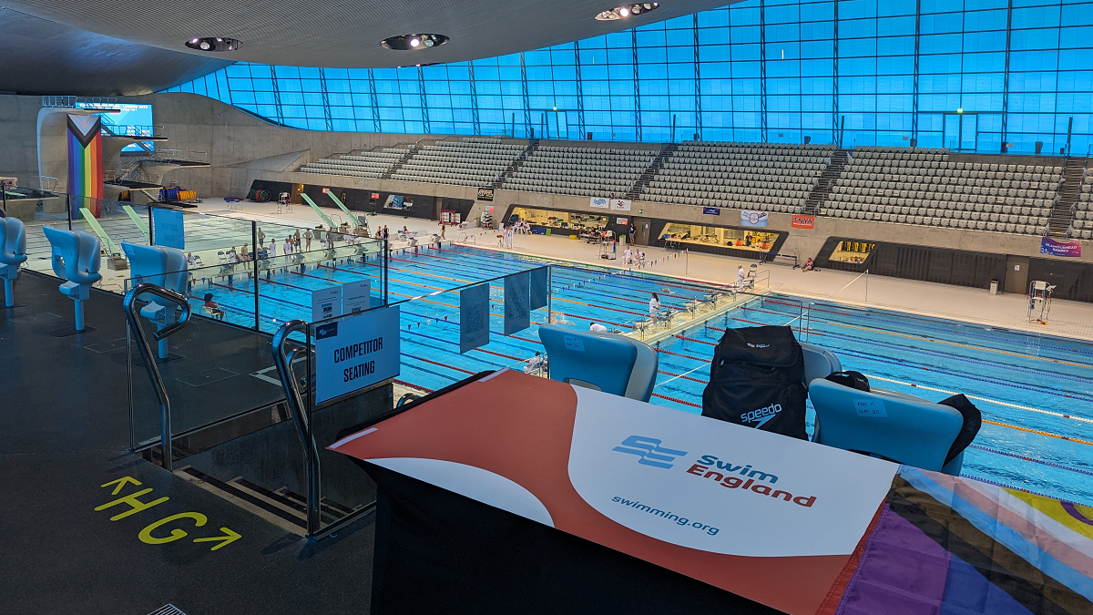 Swim England in attendance at the IGLA London 2023 International LGBTQ+ Masters Aquatics Championships