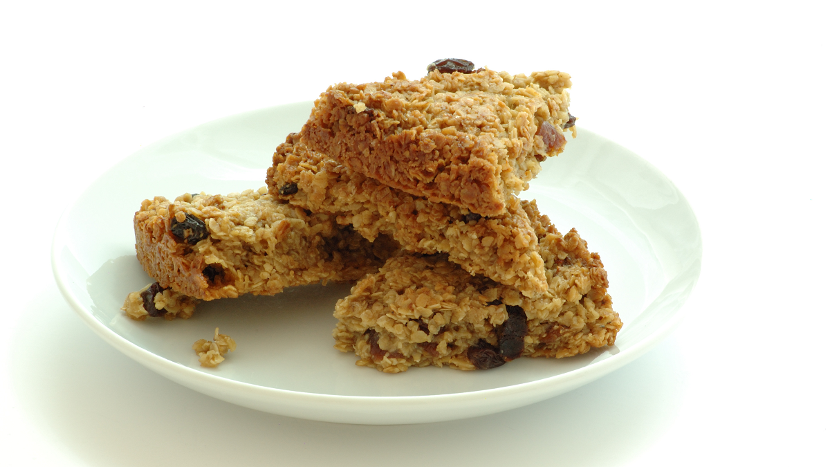 Recipe: Sultana flapjacks Recipe: Sultana flapjacks
